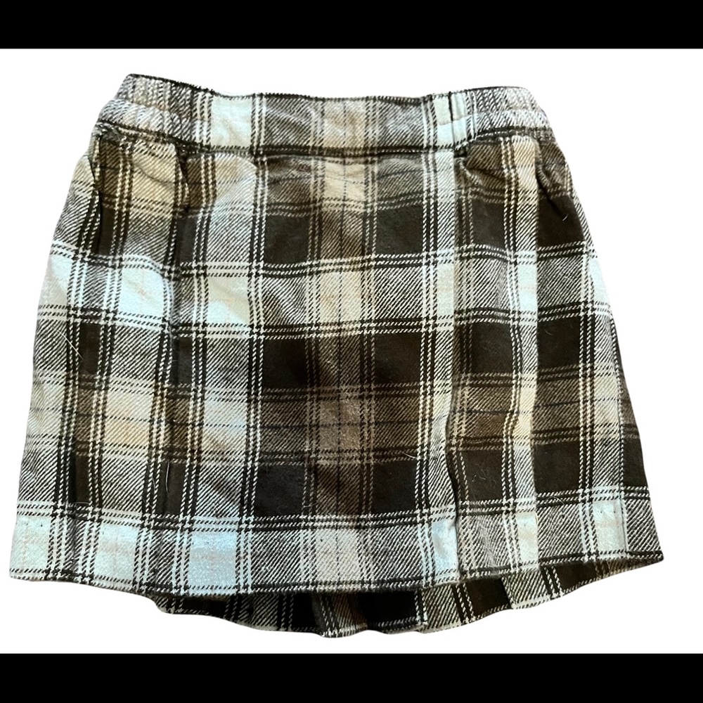 Vtg Y2K Baby Gap Cotton Plaid Pleated Skirt 6-12 months